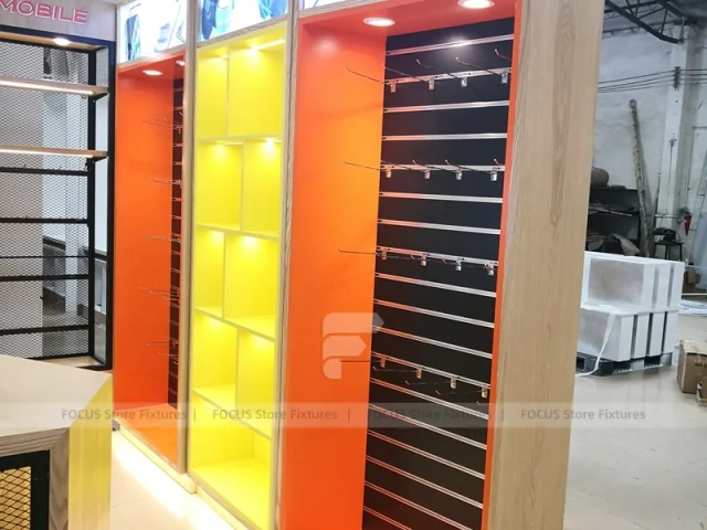 Yellow Red Mobile Accessories Wall And Island