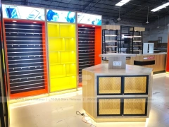 Yellow Red Mobile Accessories Wall And Island