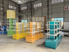 Yellow Teal Mobile Accessories Gondola Shelving