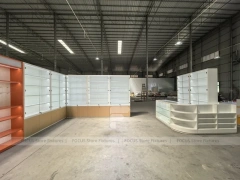Yellow Teal Mobile Accessories Gondola Shelving
