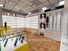 Yellow White Mobile Phone Store Interior