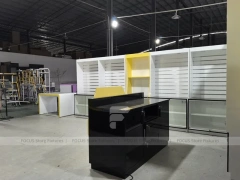 Yellow White Smart Case Mobile Store Layout
