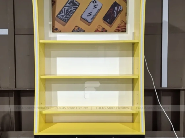Yellow White Smart Case Mobile Store Layout