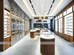 Amber Timber Vision Store Interior for Premium Eyewear Boutique