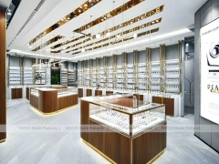 Amber Timber Vision Store Interior for Premium Eyewear Boutique