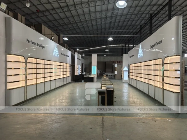 Black Frame Perfume Boutique Wall Display