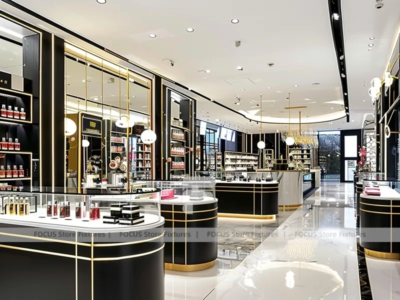 Black Gold Luxury Fragrance Boutique Layout