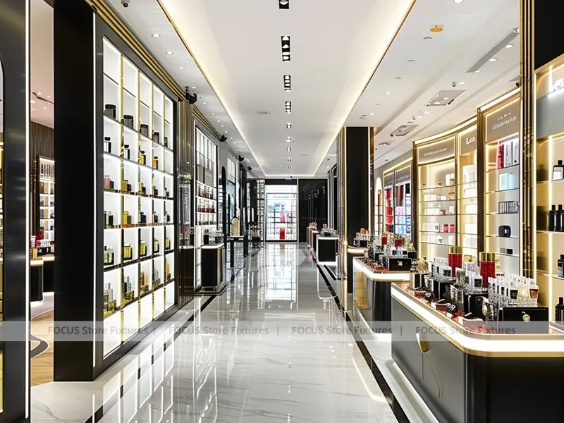 Black Gold Luxury Fragrance Boutique Layout