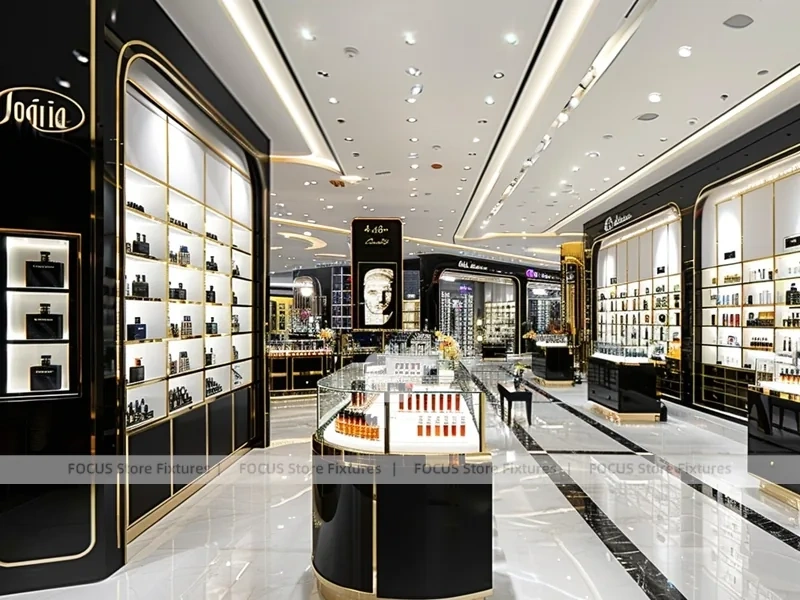 Black Gold Luxury Fragrance Boutique Layout
