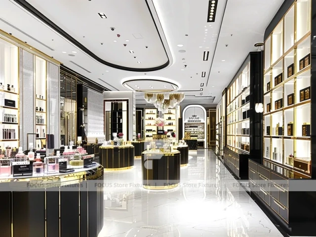 Black Gold Luxury Fragrance Boutique Layout