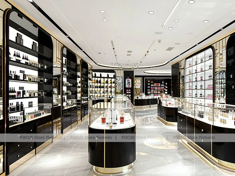Black Gold Luxury Fragrance Boutique Layout