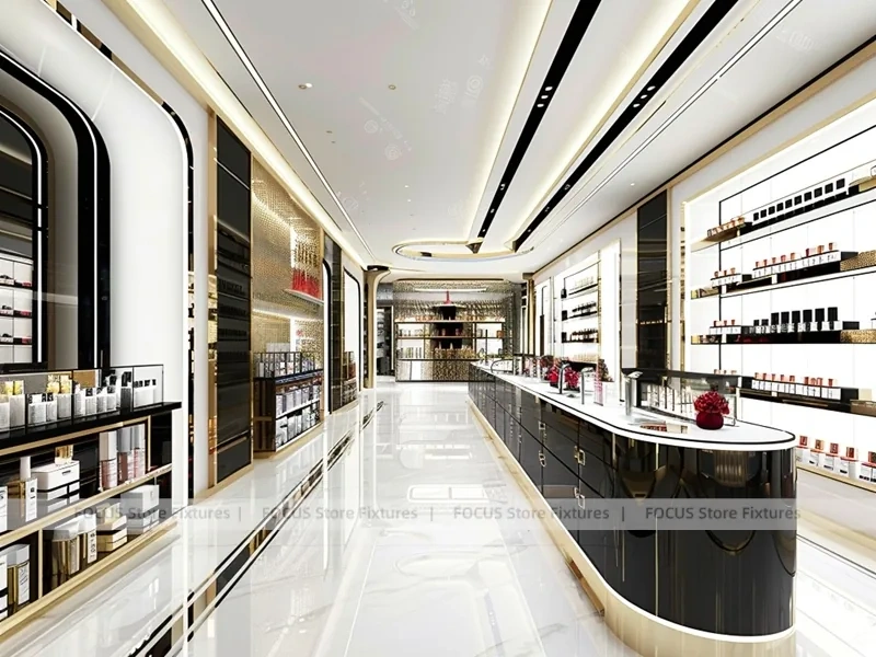 Black Gold Luxury Fragrance Boutique Layout