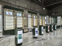 Black Gold Perfume Wall System With Tester Podiums