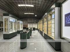 Black Gold Perfume Wall System With Tester Podiums