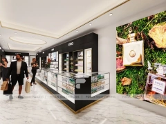 Black Perfume Boutique With Moss Feature Wall