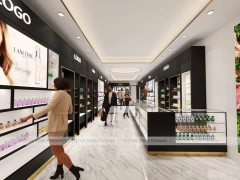 Black Perfume Boutique With Moss Feature Wall