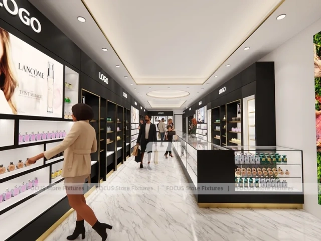 Black Perfume Boutique With Moss Feature Wall