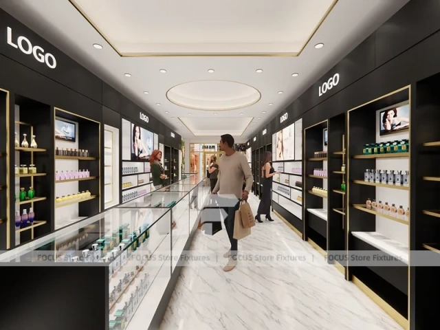 Black Perfume Boutique With Moss Feature Wall