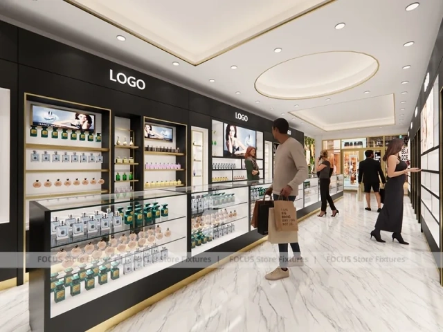 Black Perfume Boutique With Moss Feature Wall