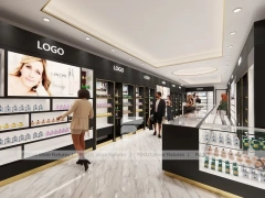 Black Perfume Boutique With Moss Feature Wall