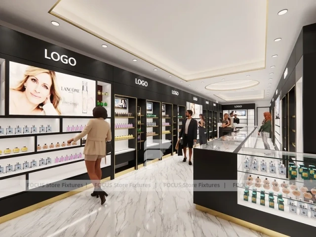 Black Perfume Boutique With Moss Feature Wall