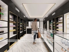 Black Perfume Cashier Wall Display