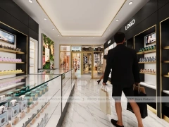 Black Perfume Cashier Wall Display