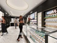 Black Perfume Cashier Wall Display