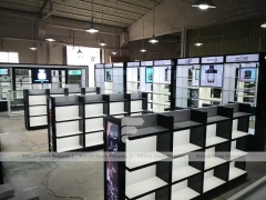 Black Perfume Gondola Shelving Unit
