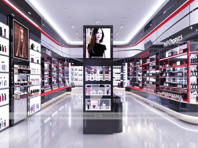 Black Red Perfume Boutique With Portrait Center Column