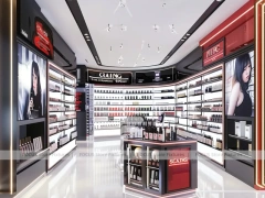 Black Red Perfume Boutique With Portrait Center Column