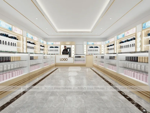 Blue Framed Perfume Boutique Ceiling Layout