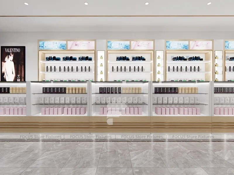 Blue Framed Perfume Boutique Ceiling Layout