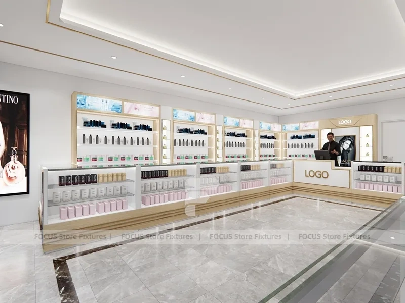 Blue Framed Perfume Boutique Ceiling Layout
