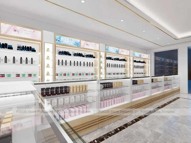 Blue Framed Perfume Boutique Ceiling Layout