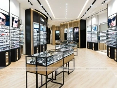 Blush Accent Optical Gallery Corridor with Open Retail Spine