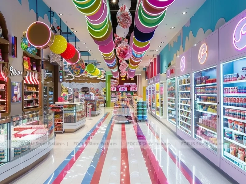 Candy Carnival Sweet Boutique Interior for Custom Sweets Retail
