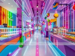 Candy Carnival Sweet Boutique Interior for Custom Sweets Retail