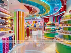 Candy Twist Confectionery Experience Shop with Branded Candy Merchandising