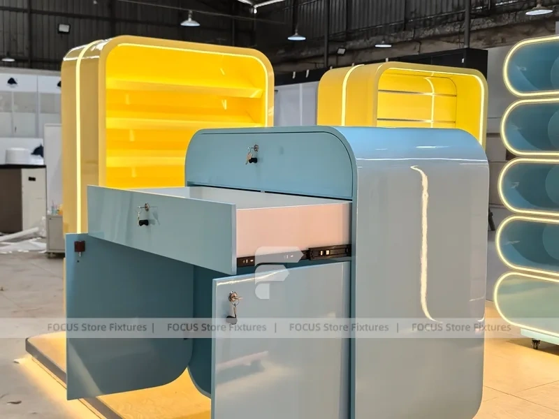 Cherry Pop Confectionery Display Cabinet with Freestanding Modular Bays