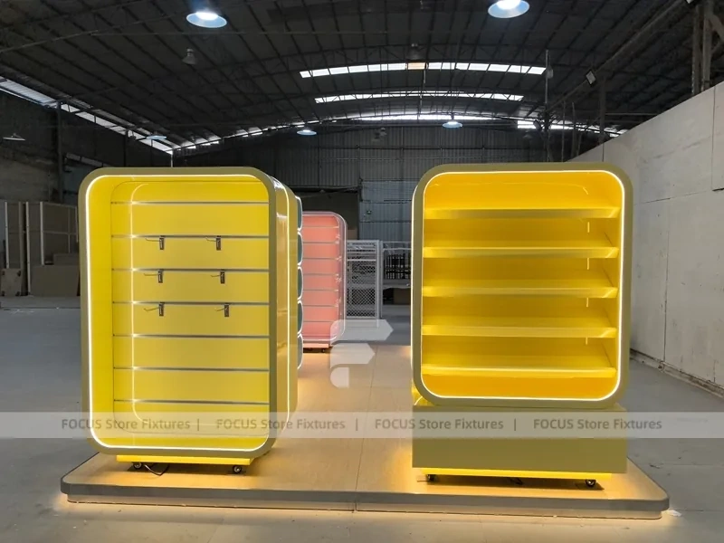 Cherry Pop Confectionery Display Cabinet with Freestanding Modular Bays