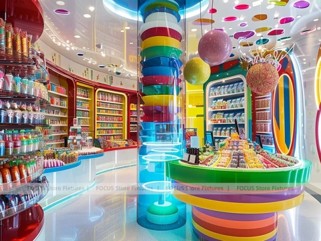 Confectionery Dream Confectionery Gallery Shop with Branded Candy Merchandising