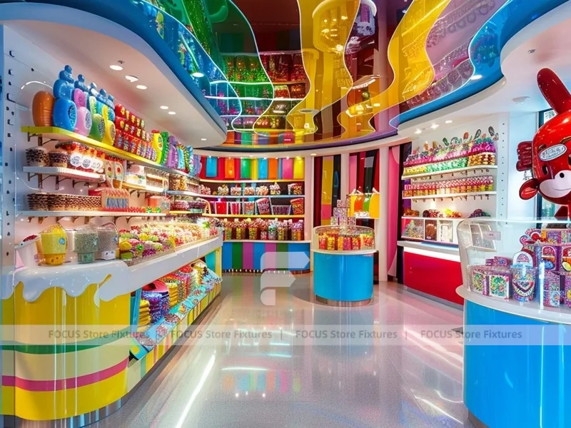 Confectionery Dream Confectionery Gallery Shop with Branded Candy Merchandising