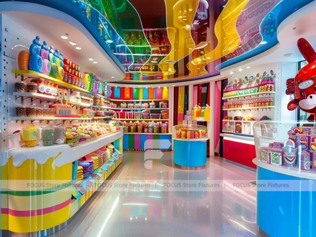Confectionery Dream Confectionery Gallery Shop with Branded Candy Merchandising