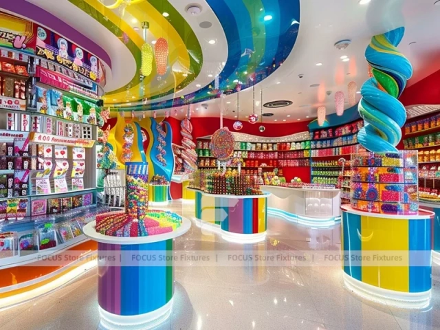 Confectionery Dream Confectionery Gallery Shop with Branded Candy Merchandising