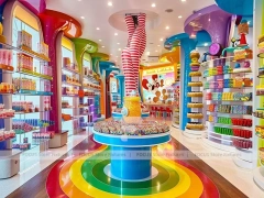 Confectionery Dream Confectionery Gallery Shop with High-Capacity Candy Walls