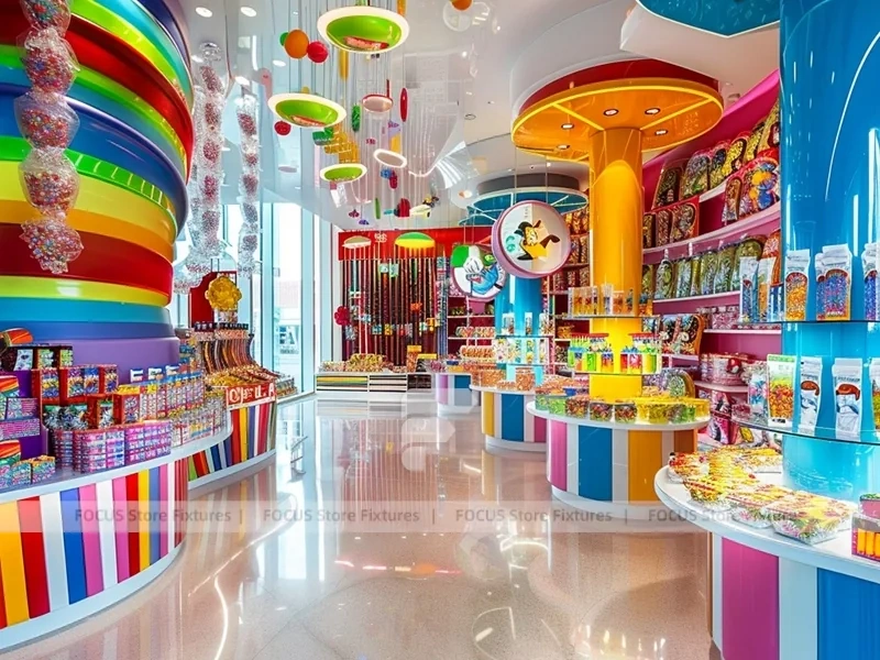 Confectionery Dream with High-Capacity Candy Walls Confectionery Gallery Shop