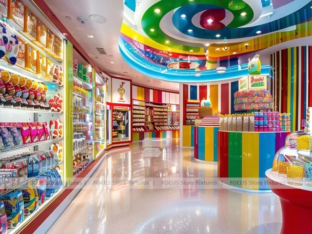 Confectionery Dream with High-Capacity Candy Walls Confectionery Gallery Shop