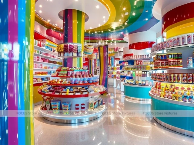 Confectionery Dream with High-Capacity Candy Walls Confectionery Gallery Shop