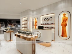 Cream Gold Perfume Boutique With Rounded Niches